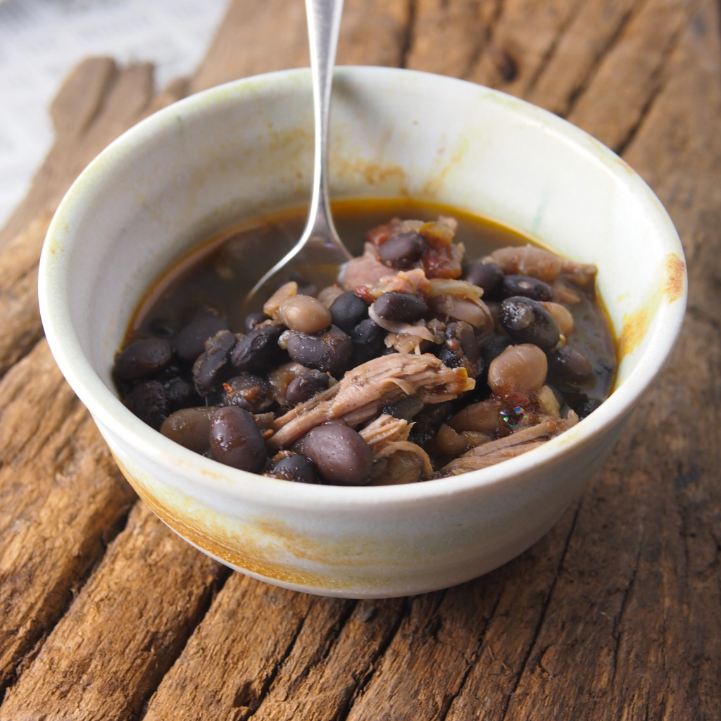Chipotle Bean and Pork Soup | asavoryplate.com