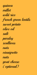 potluck grain salad ingredients